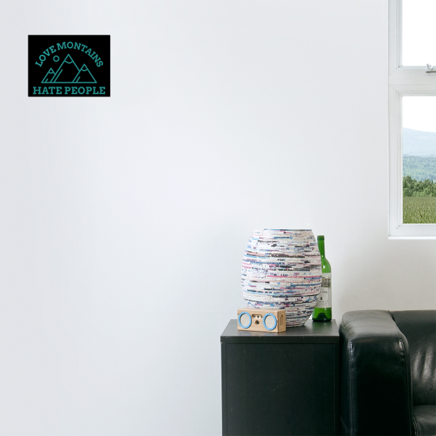 Mountain Lover Introvert - Nature Over People Adventure Design by Stylecombinator